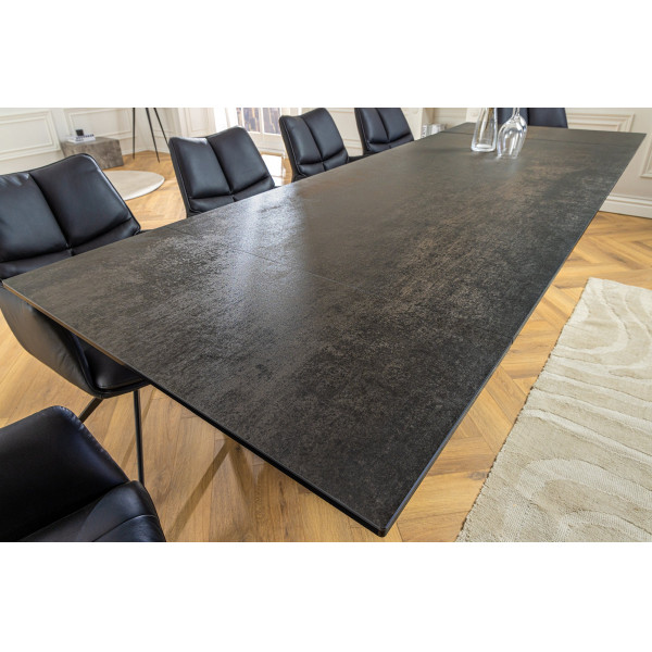 INFINITY design kerámia bővíthető étkezőasztal - 180-220-260cm - rozsda