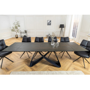 INFINITY design kerámia bővíthető étkezőasztal - 180-220-260cm - rozsda INVICTA
