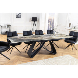 INFINITY design kerámia bővíthető étkezőasztal - 180-220-260cm - taupe INVICTA