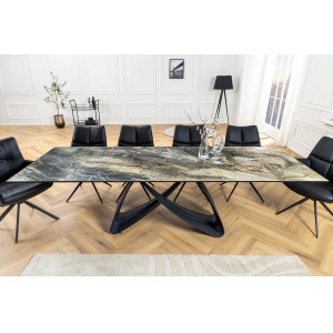 INFINITY design kerámia bővíthető étkezőasztal - 180-220-260cm - taupe INVICTA