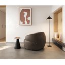 BONILLA design fotel - szürke / vintage barna