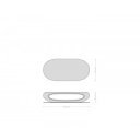 SINOR prémium dohányzóasztal - 140cm - bronz