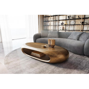 SINOR prémium dohányzóasztal - 140cm - bronz DELIFE