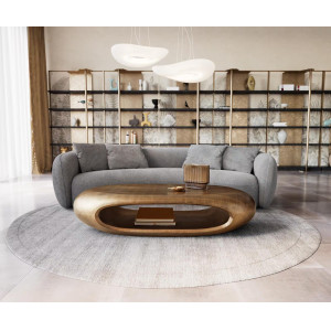 SINOR prémium dohányzóasztal - 140cm - bronz