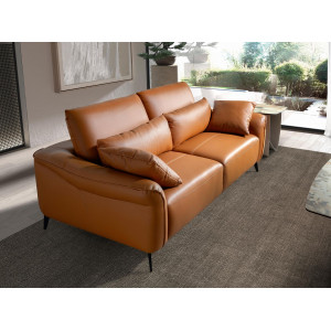 PALOMO prémium bőr kanapé - 3 személyes