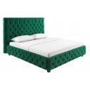 PARIS modern bársony ágykeret -  180x200cm - zöld