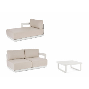 MARIEL prémium kültéri szett - fehér/beige