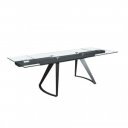MARTINI prémium bővíthető üveg étkezőasztal - 180-270cm