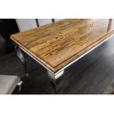 WOODEN BAROCK design étkezőasztal - 200cm - ezüst