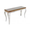 WOODEN BAROCK konzolasztal - 145cm - ezüst