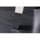 WOODEN BAROCK design dohányzóasztal - 100cm - ezüst