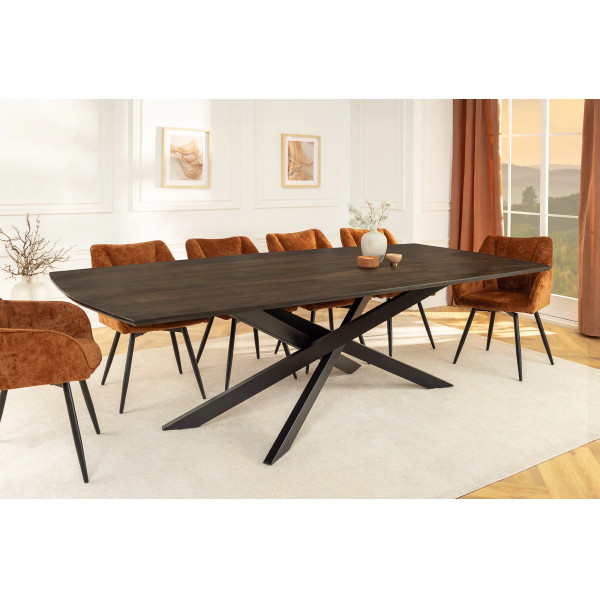 SIGNUM modern mangófa étkezőasztal - 220cm