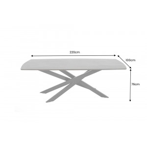SIGNUM modern mangófa étkezőasztal - 220cm