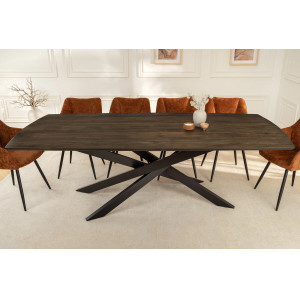 SIGNUM modern mangófa étkezőasztal - 220cm