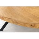 GALAXY OVAL tömör mangófa étkezőasztal - 240cm