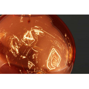 LIQUID DIAMOND design függőlámpa - 35cm - arany/ezüst/réz
