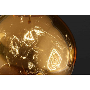 LIQUID DIAMOND design függőlámpa - 20cm - arany/ezüst/réz