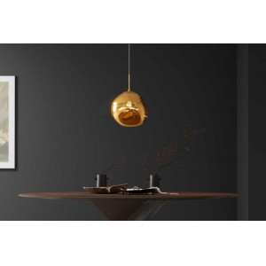 LIQUID DIAMOND design függőlámpa - 20cm - arany/ezüst/réz