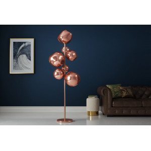 LIQUID DIAMOND design állólámpa - 170cm - réz
