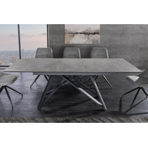 ATLAS design bővíthető étkezőasztal - grafit - 160-200cm INVICTA