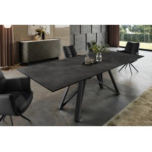 ATLAS design bővíthető étkezőasztal - grafit - 160-200cm INVICTA