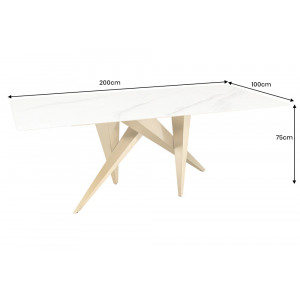 ART LIVING design étkezőasztal -200cm