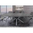 ETERNITY design kerámia étkezőasztal - 160-200cm - grafit