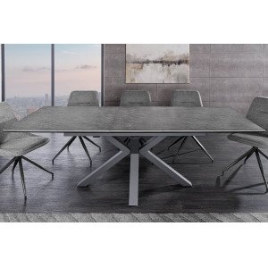 ETERNITY design kerámia étkezőasztal - 160-200cm - grafit INVICTA