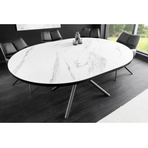 MIKADO MARBLE bővíthető kerámia étkezőasztal - 120-160cm