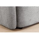 ART DECO design bouclé kanapé - 198cm - szürke