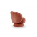 BOCCA NOVA design bouclé fotel - rozsdabarna