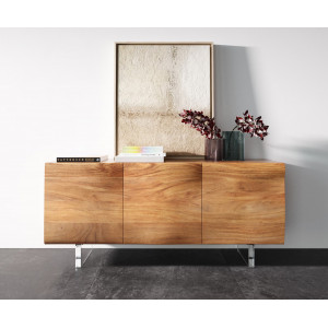 LOVECRAFT prémium akác komód - 145cm - akril lábbal bútor