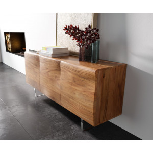 LOVECRAFT prémium akác komód - 145cm - akril lábbal