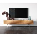 LOVECRAFT prémium akác TV-szekrény - 145/175/200/240cm -üveg lábbal