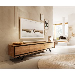 STONEGRACE prémium tölgy TV-szekrény - 200cm DELIFE