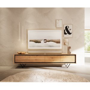 STONEGRACE prémium tölgy TV-szekrény - 200cm DELIFE