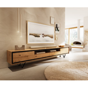 STONEGRACE prémium tölgy TV-szekrény - 240cm DELIFE