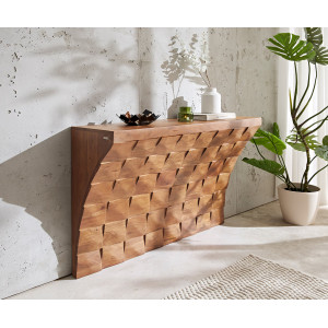 SASSARI prémium akác konzolasztal -120cm DELIFE