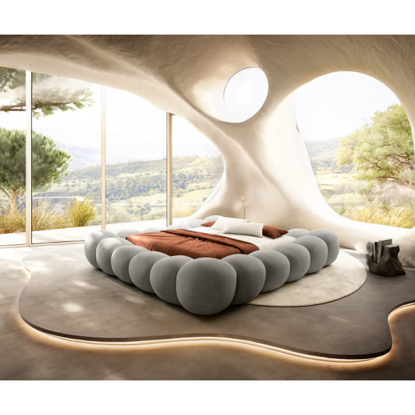 PERILLA prémium ágykeret - szürke - 180x200cm