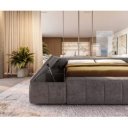 PAVAROTTI prémium  ágykeret -180cm - taupe/szürke