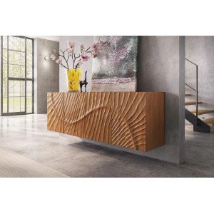SCORPION luxus mangófa fali komód - 177cm - barna INVICTA