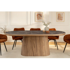 UNIQUE DARK design kerámia étkezőasztal - 200cm INVICTA