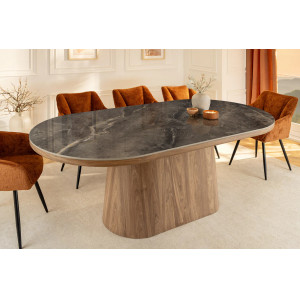 UNIQUE DARK design kerámia étkezőasztal - 200cm INVICTA