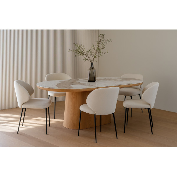 UNIQUE design kerámia étkezőasztal - 200cm