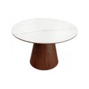 UNIQUE design kerámia étkezőasztal - 120cm - dió