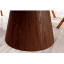 UNIQUE design kerámia étkezőasztal - 120cm - dió