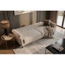 HAVEN bouclé kanapéágy 220 cm – bézs