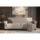 HAVEN bouclé kanapéágy 220 cm – bézs
