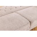 MAISON BELLE modern ágyazható kanapé - 220cm - beige bouclé