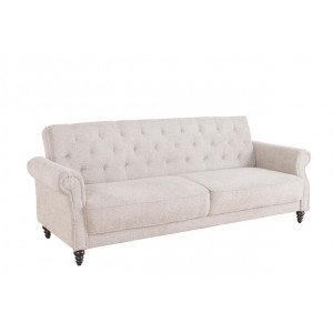 HAVEN bouclé kanapéágy 220 cm – bézs INVICTA